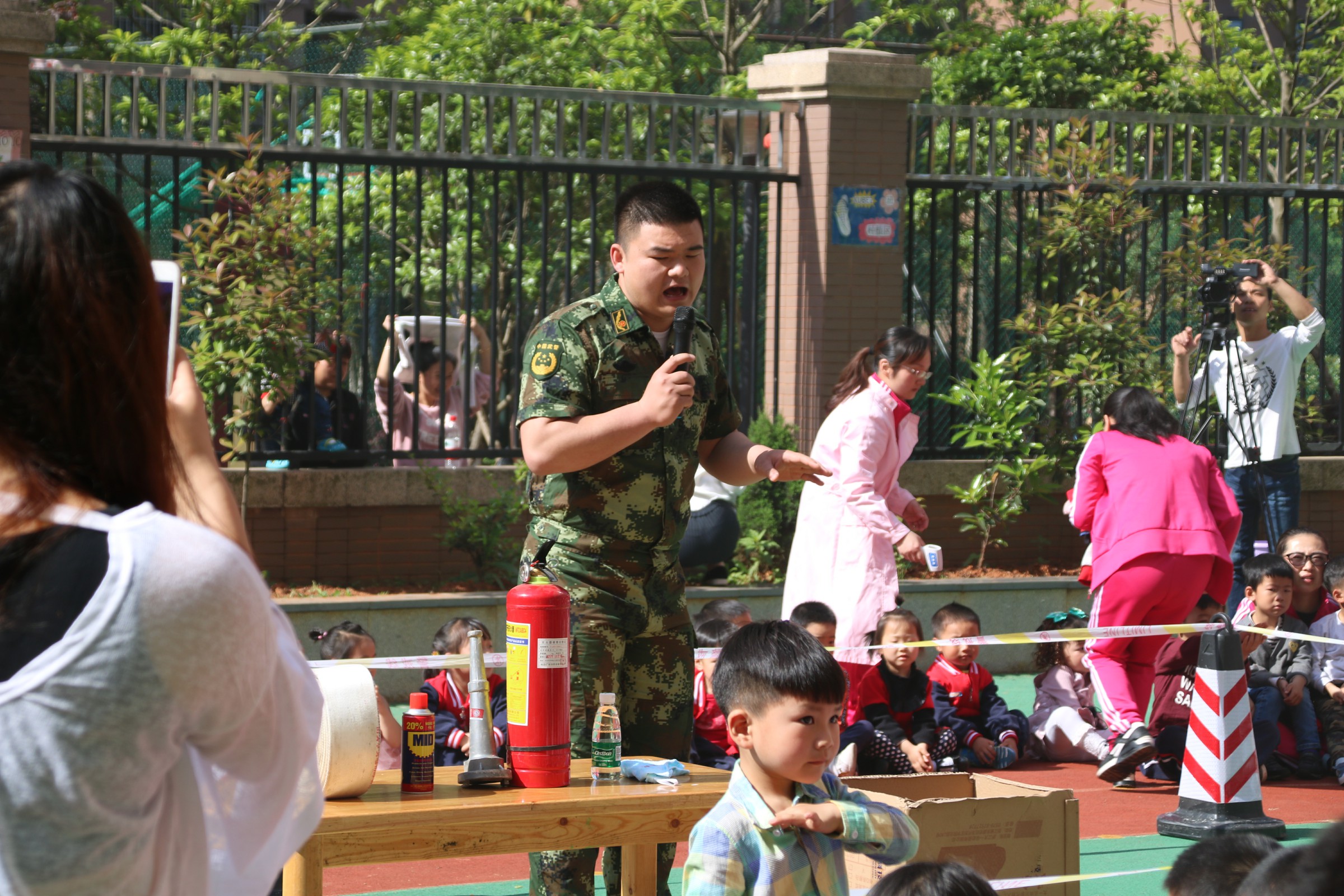幼儿园消防演习活动